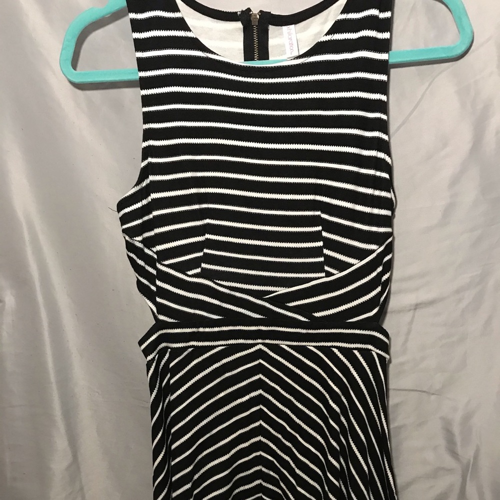 Black & White Striped Dress